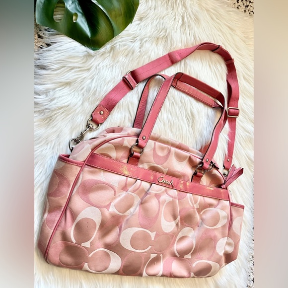 *sold*  Rare Coach Barbie Pink Heritage Purse - Picture 8 of 13